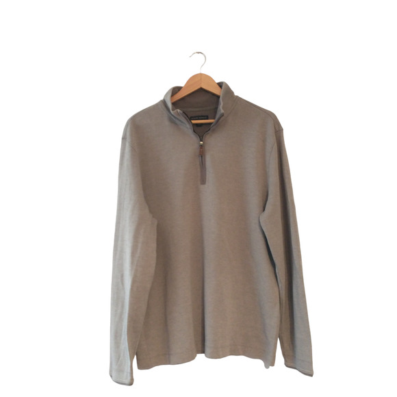 Banana Republic Men's Half Zip Sweater Cardigan Grey XL Heritage Normcore Fall - Picture 6 of 16